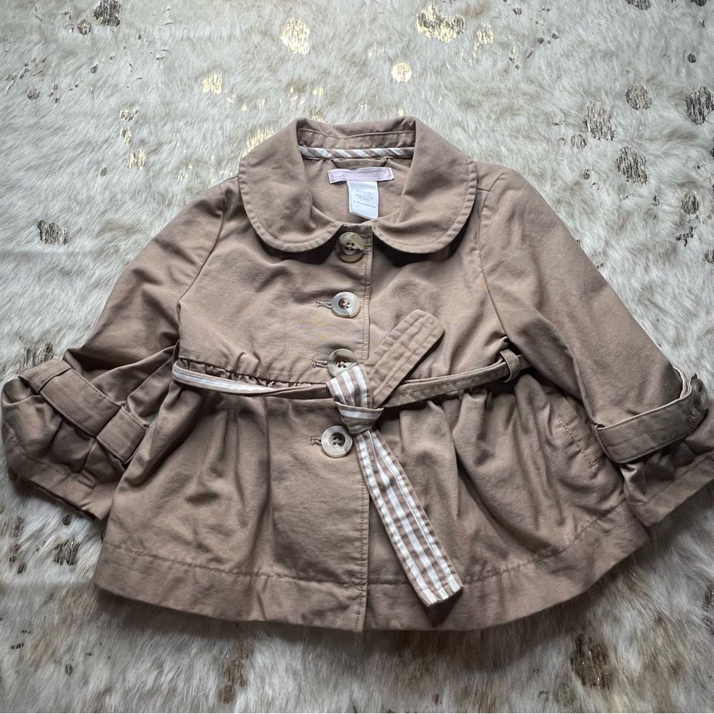 Janie and Jack Tan Kids Jacket